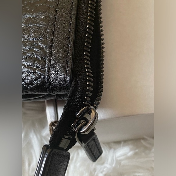 MCM Liz Pochette Black Grey Visetos Logo Monogram Print - Picture 14 of 16